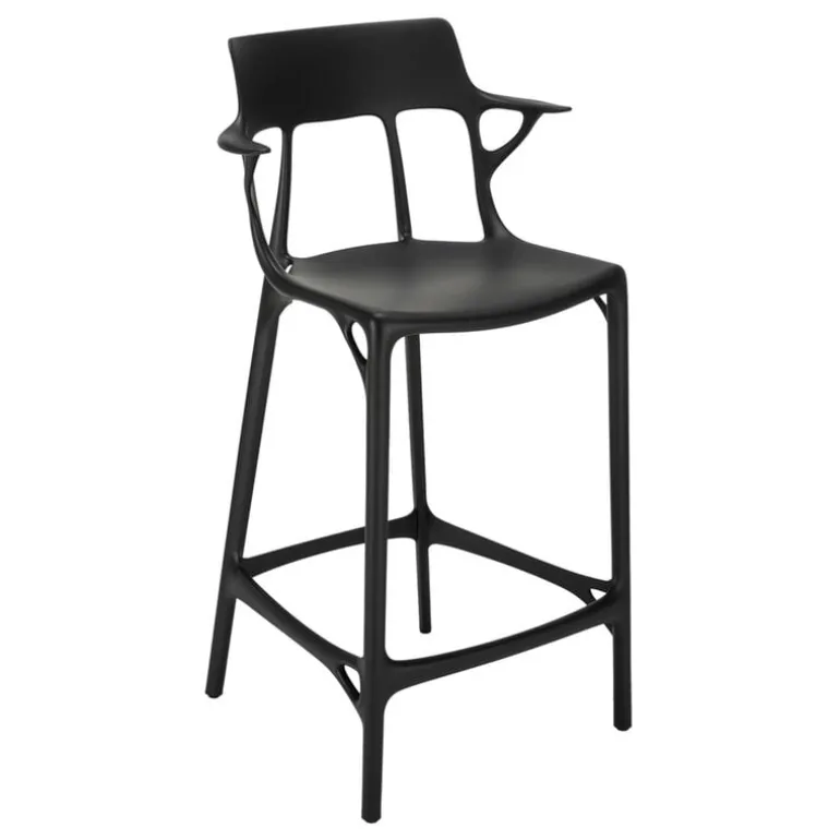 Kartell A.I. barstol, 65 cm, svart