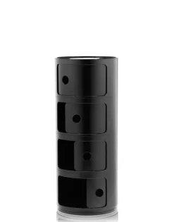 Kartell Componibili förvaringsmöbel, 4 fack, svart