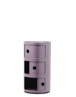 Kartell Componibili förvaringsmöbel, 3 fack, lila