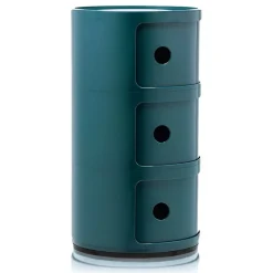 Kartell Componibili förvaringsmöbel, 3 fack, blå