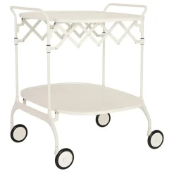 Kartell Gastone hopfällbar serveringsvagn/sidobord, vit