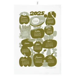 Kauniste Calendar kökshandduk 2025, grön