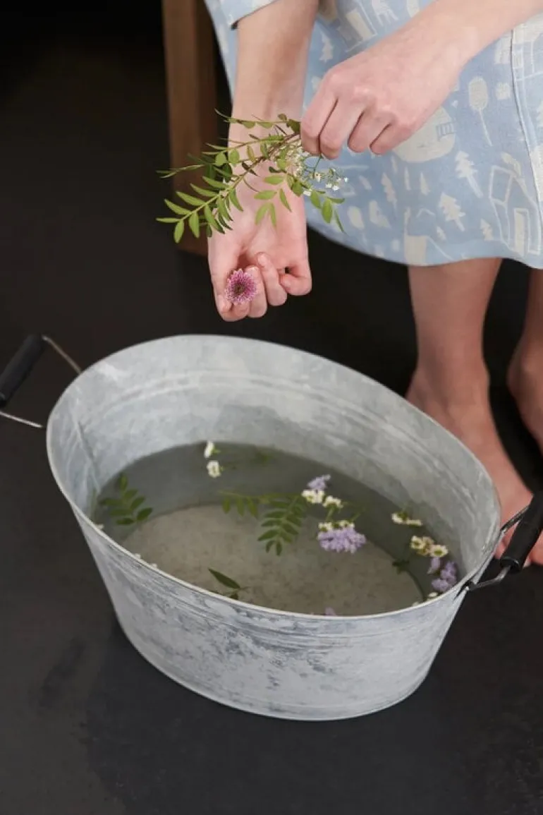 Kauniste Sauna morgonrock, ljusblå