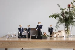 Kay Bojesen Denmark Brudgum, blå - svart - vit