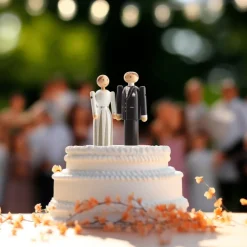 Kay Bojesen Denmark Plattform för brud och brudgum, vit