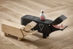 Kay Bojesen Denmark Träflodhäst, svart