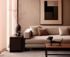 Kay Bojesen Denmark Trähund, liten, mörkbetsad ek