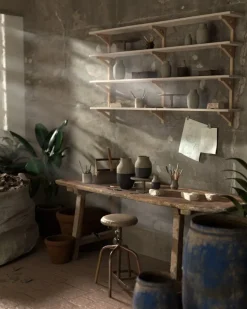 Kähler Omaggio Circulare vas, 12,5 cm, antracitgrå