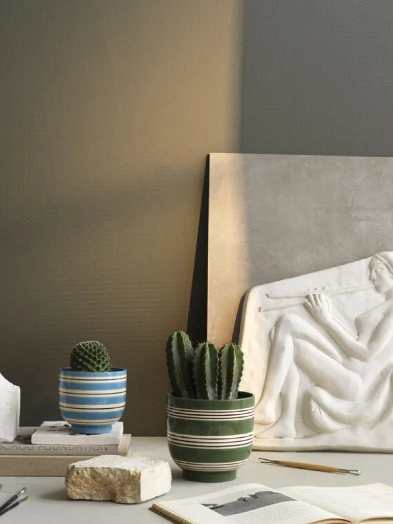 Kähler Omaggio Nuovo blomkruka, 12 cm, blå