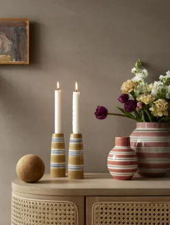 Kähler Omaggio Nuovo ljushållare, 16 cm, ockra