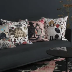 Klaus Haapaniemi & Co. Les Chats Ryder kuddfodral, linne