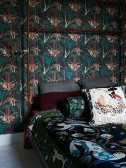 Klaus Haapaniemi & Co. Pheasants tapet, mattbestruken