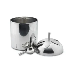 Klong Blad burk, stor, rostfritt stål