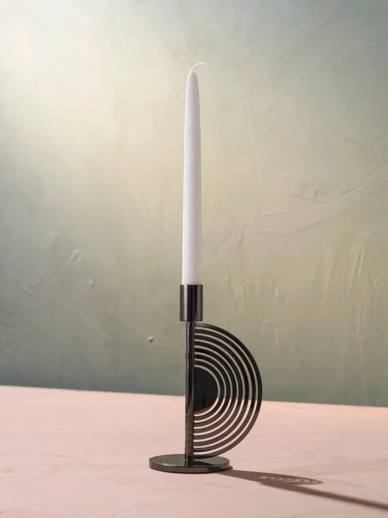 Klong Cirkus ljushållare, liten, svart