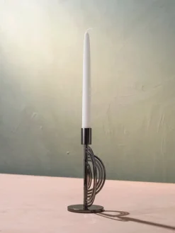 Klong Cirkus ljushållare, liten, svart