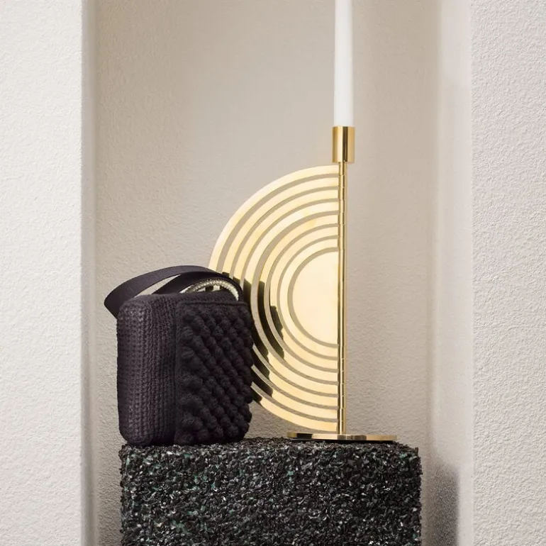 Klong Cirkus ljusstake, medium, mässing