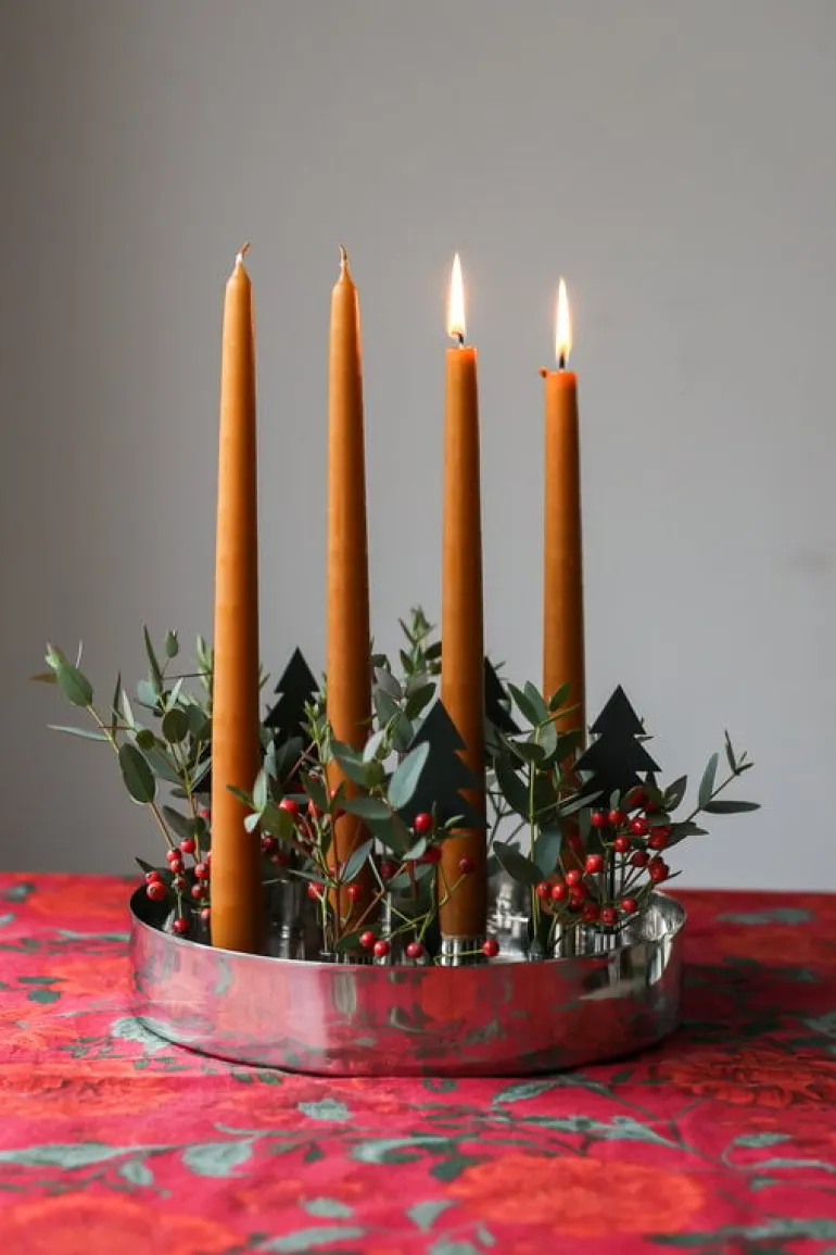 Klong Jubel adventsljusstake/vas, rostfritt stål