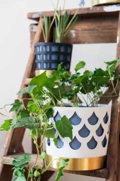 Klong Trio blomkruka, blue square