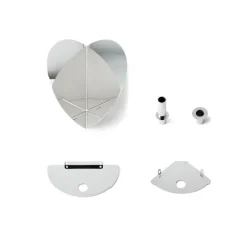 Klong Twilight väggkandelaber, stål