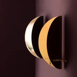 Klong Twilight väggkandelaber, stål