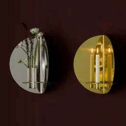 Klong Twilight väggkandelaber, stål