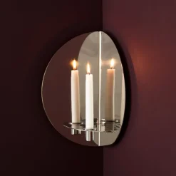 Klong Twilight väggkandelaber, stål