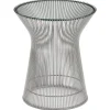 Knoll Platner sidobord, nickel - klarglas