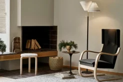 Knoll Tulip sidobord 51 cm, svart marmor