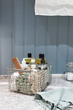 Korbo Rektangulär 15 trådkorg, galvaniserad