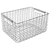 Korbo Rektangulär 19 trådkorg, galvaniserad