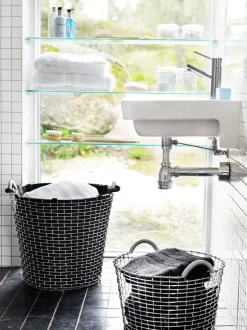 Korbo Tvättpåse till trådkorgen Classic 65, svart