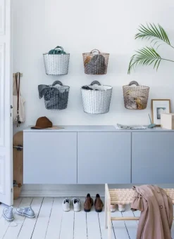 Korbo Wire Basket Bin 16, trådkorg, galvaniserad