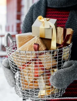 Korbo Wire Basket Bin 16, trådkorg, galvaniserad