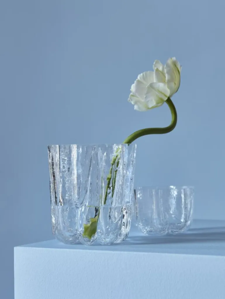 Kosta Boda Crackle ljuslykta, 58 mm, klar