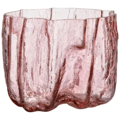 Kosta Boda Crackle vas, 175 mm, rosa