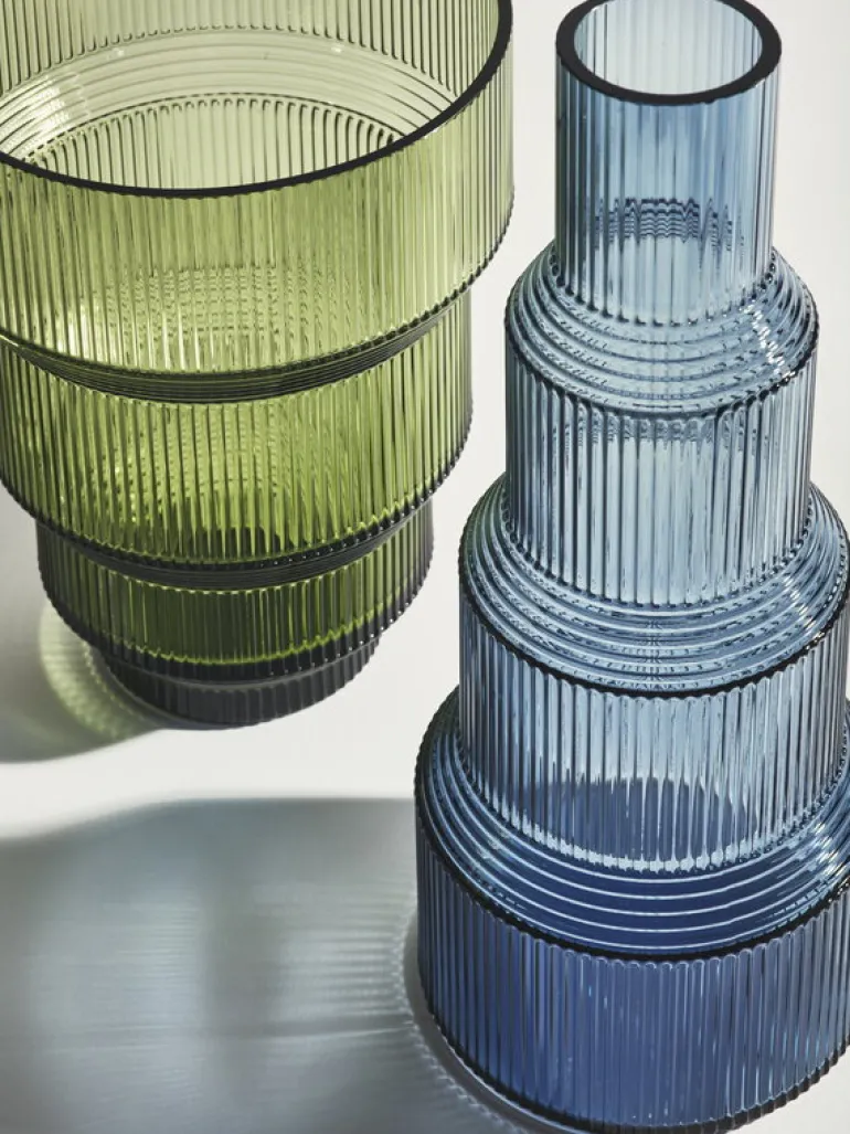 Kosta Boda Pavilion vas, 259 mm, grön