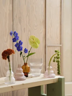 Kosta Boda Pavilion vas, 134 mm, ljusrosa