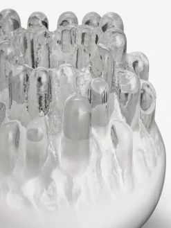 Kosta Boda Polar ljuslykta, 190 mm, vit