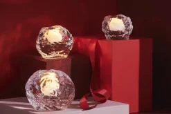 Kosta Boda Snowball ljuslykta, 60 mm, genomskinlig