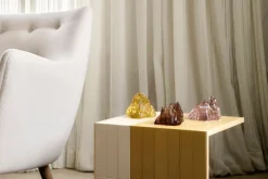 Kosta Boda The Rock ljuslykta, 91 mm, gul