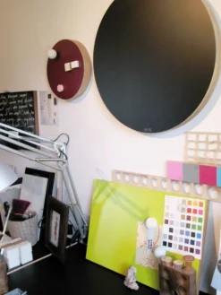 Kotonadesign Anslagstavla rund, svart