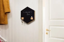 Kotonadesign Anslagstavla hexagon, 26 cm, gul