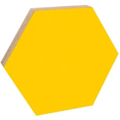 Kotonadesign Anslagstavla liten hexagon, gul