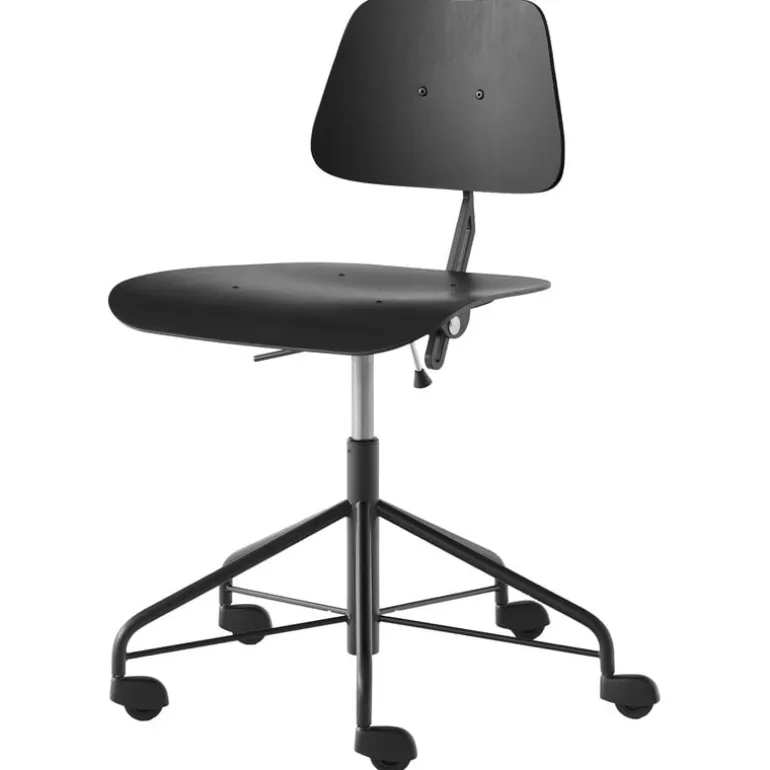 Labofa Heritage 12.1 arbetsstol, svart ek - svart