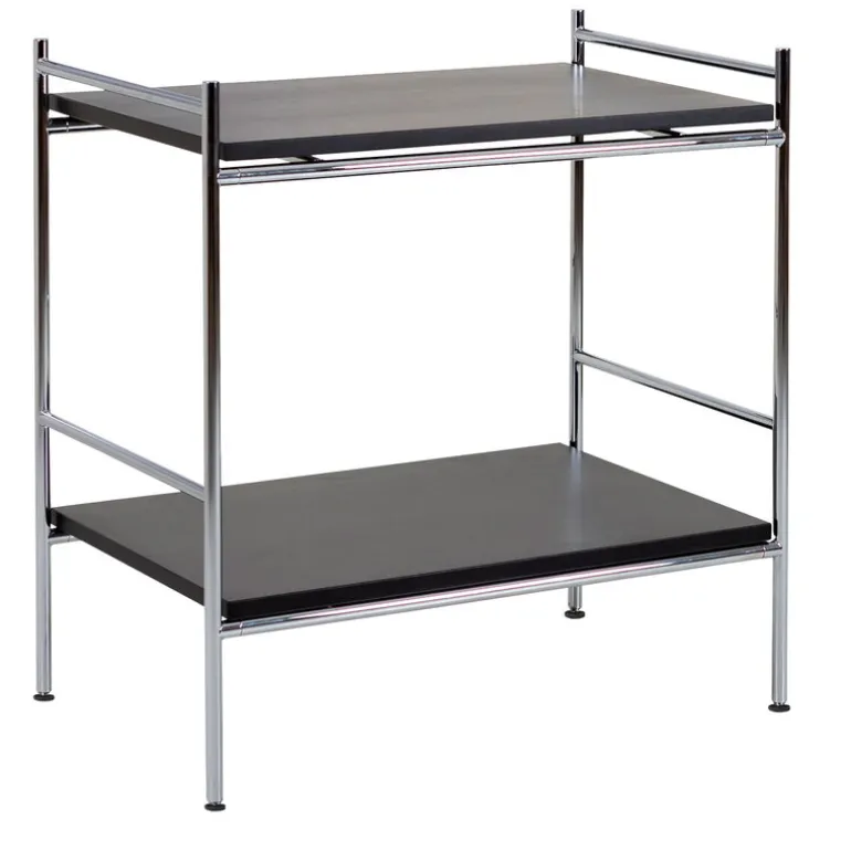 Labofa Heritage sidobord 95,2, krom - svart ek