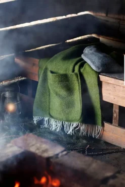 Lapuan Kankurit Arvo, ficksjal, 60 x 180 cm, vit - oliv