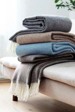 Lapuan Kankurit Arvo, filt, 130 x 180 cm, vit - naturlig brun