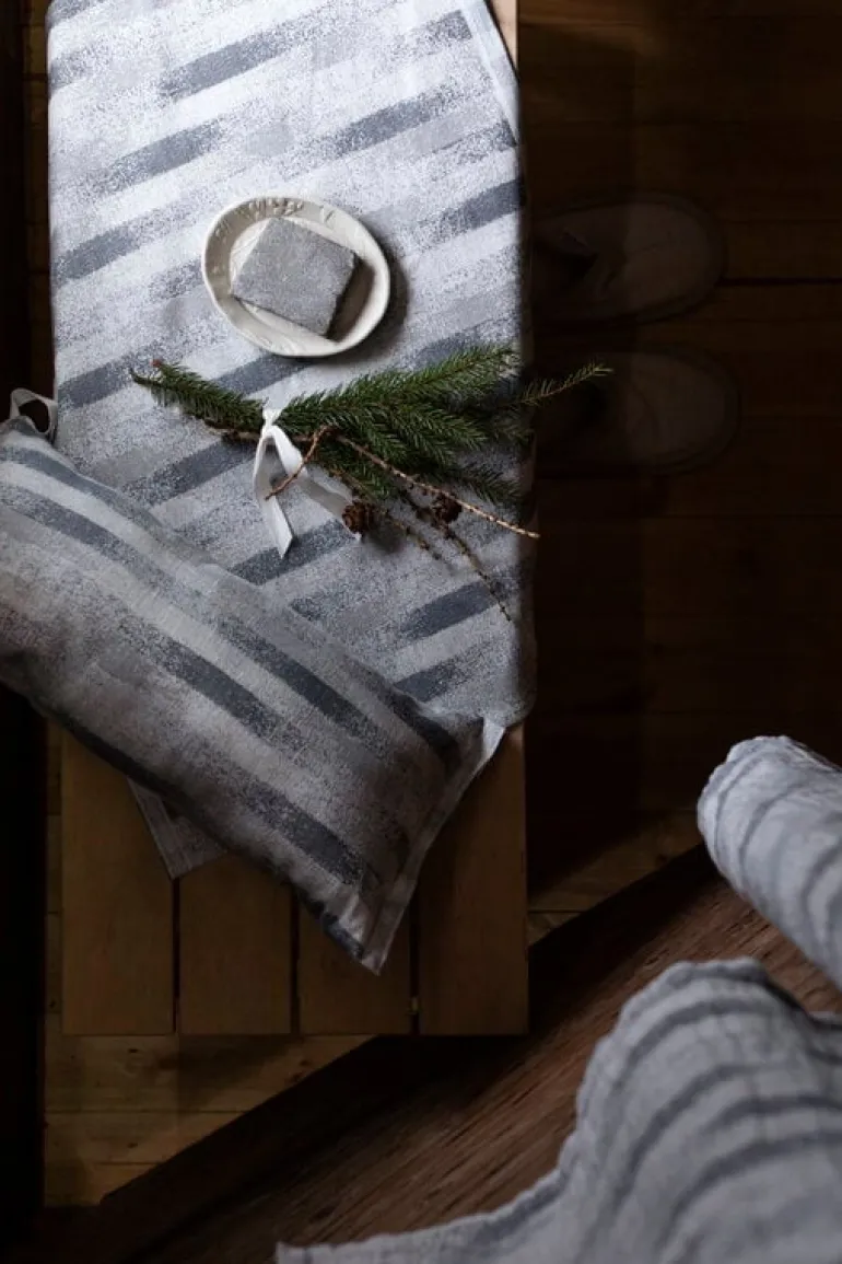 Lapuan Kankurit Hohto, bastukudde, vit - grå