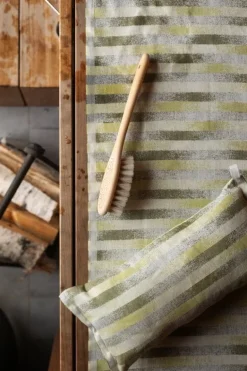 Lapuan Kankurit Hohto sittunderlag för bastu, 46 x 60 cm, vit - grön