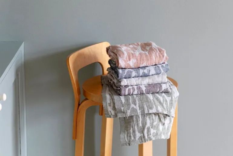 Lapuan Kankurit Jäkälä bastuöverdrag, 46 x 150 cm, vit - linne